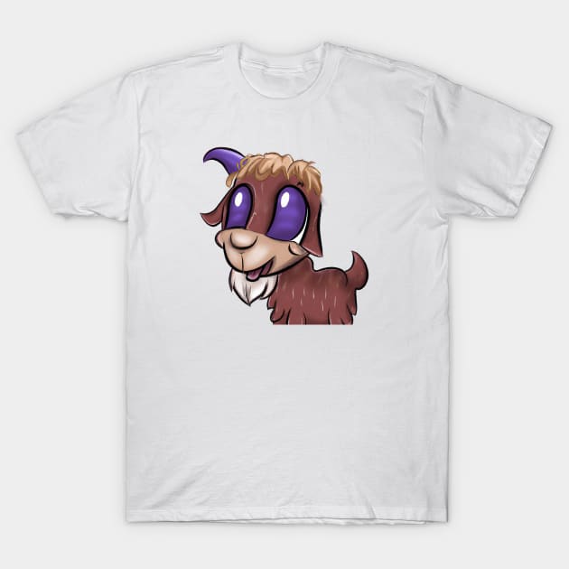 Cute Goat Drawing T-Shirt by Play Zoo